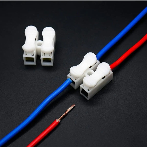 2 Way Quick Push Type Lock Electric Wire Connector