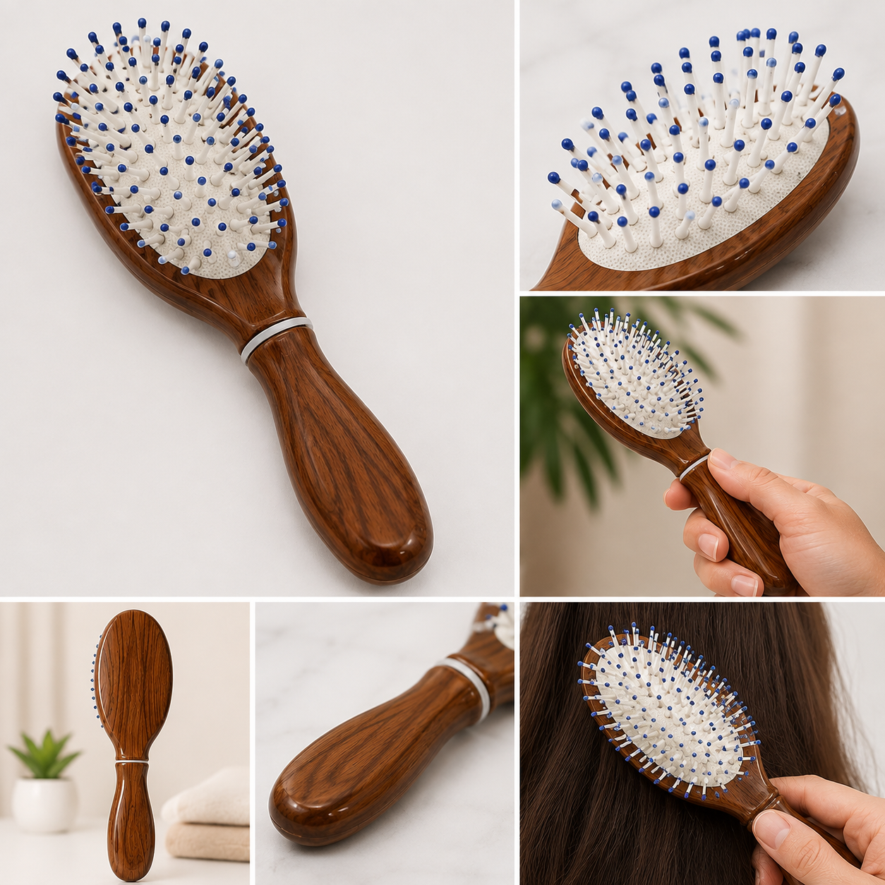 Wooden Paddle Hair Brush