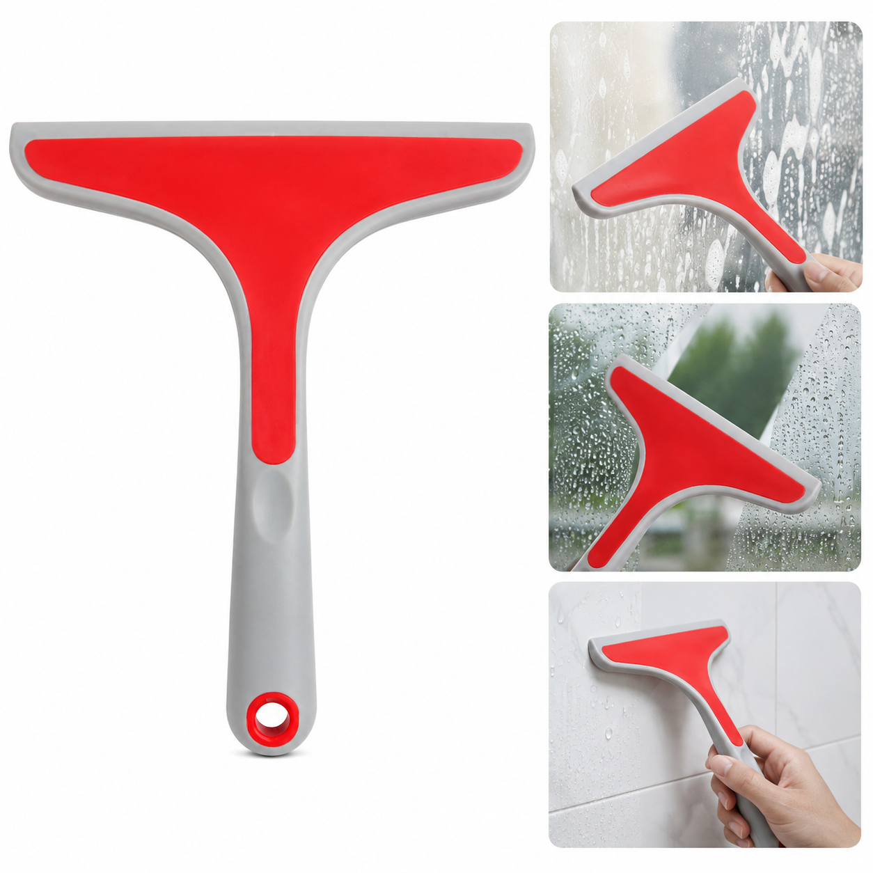 Premium Silicone Window & Glass Squeegee