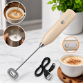 USB Rechargeable Handheld Milk Frother for Coffee, Latte & Cappuccino