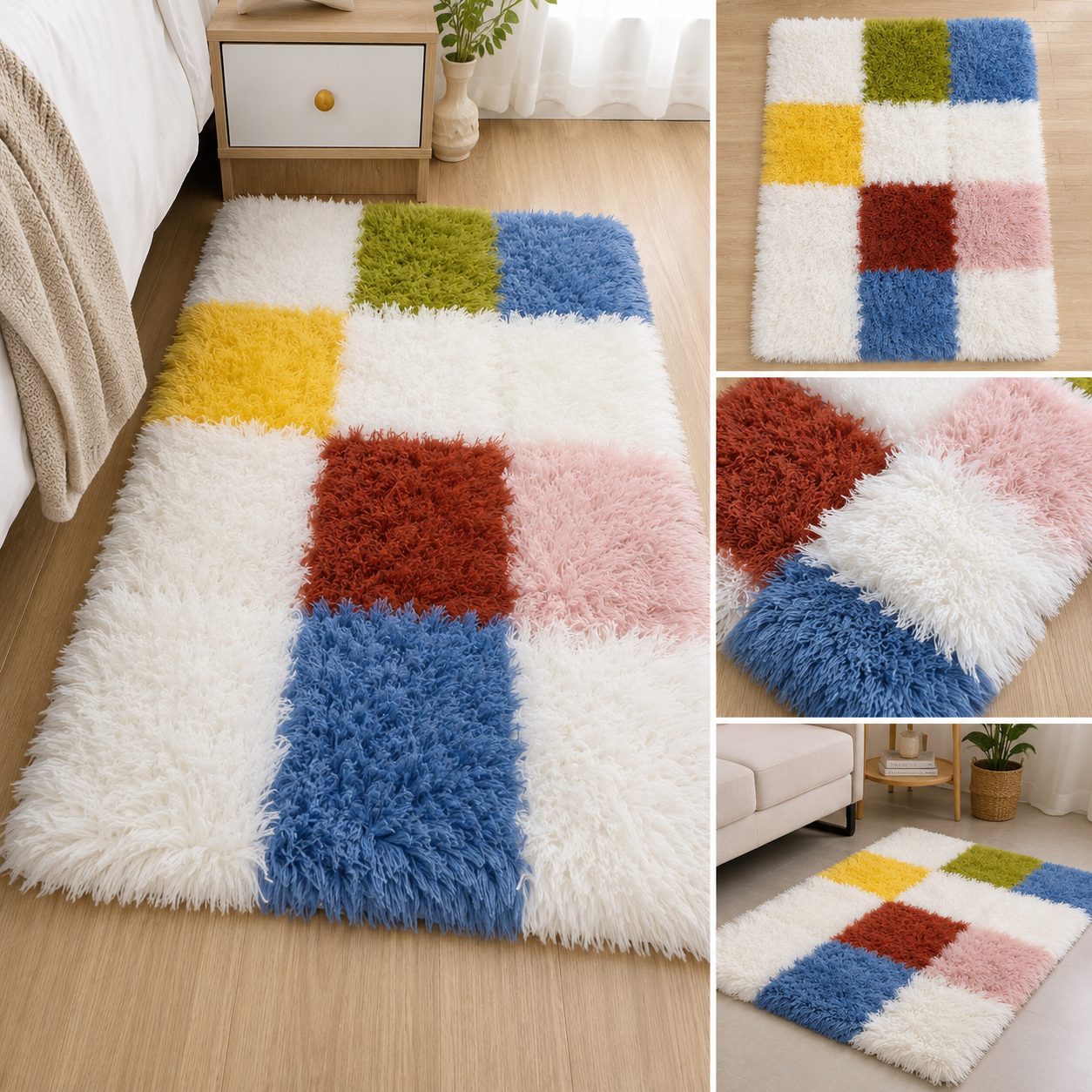Soft Plush Door Mat | Non-Slip Shaggy Entrance Rug