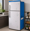 Refrigerator Dust Cover with Side Storage Pockets